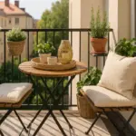 Come arredare un balcone piccolo? Spazio e comfort senza rinunciare allo stile