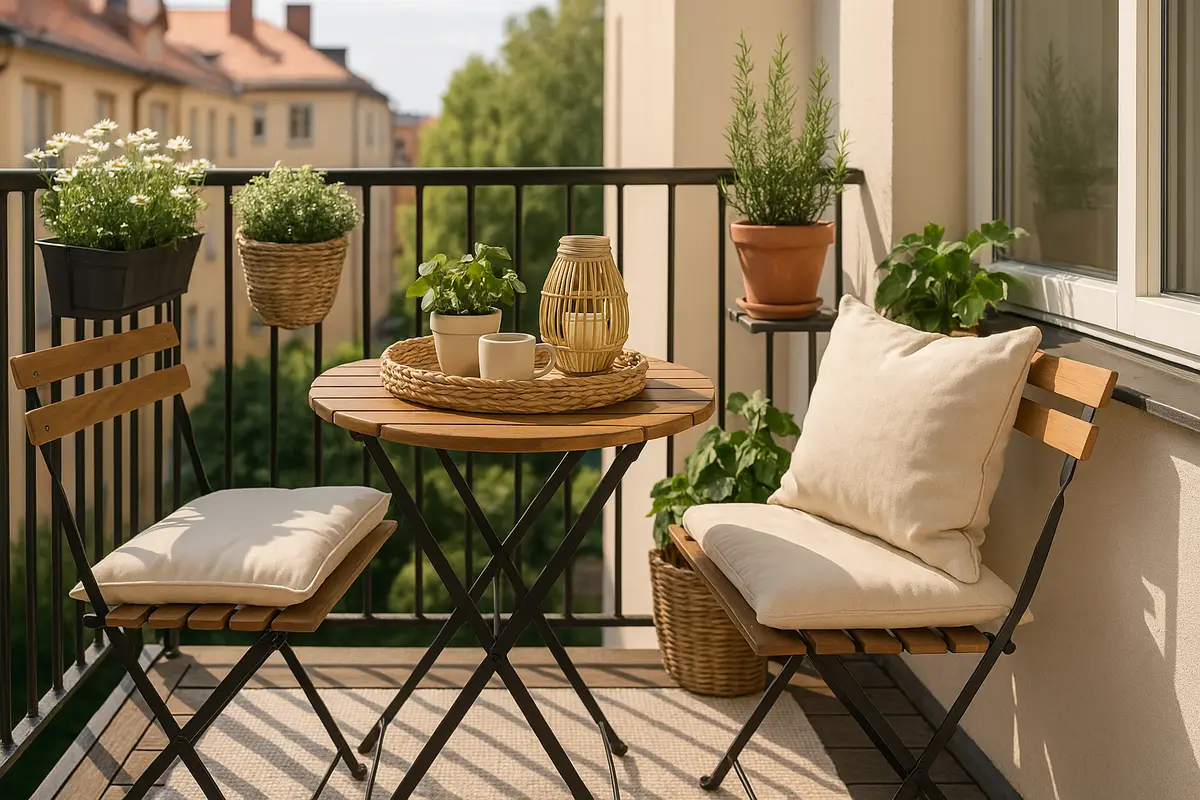 Come arredare un balcone piccolo? Spazio e comfort senza rinunciare allo stile