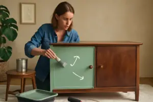 Come cambiare il look di una vecchia credenza? La tecnica semplice per trasformarla senza fatica