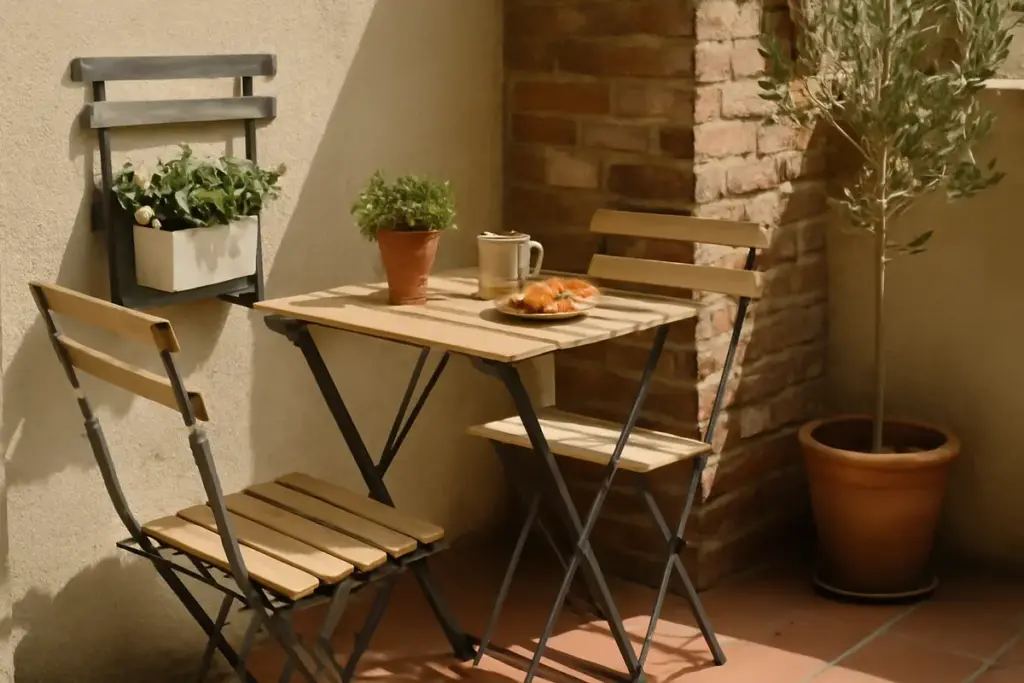Arredi pieghevoli per spazi outdoor ridotti: la scelta furba per sfruttare ogni angolo