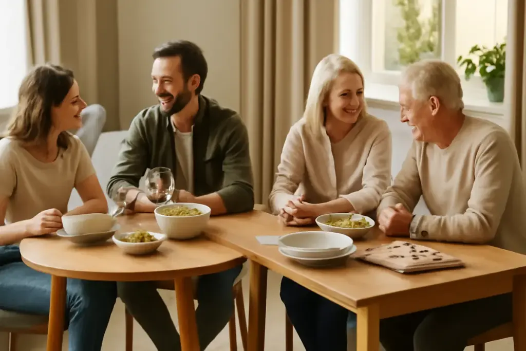 Tavolo rotondo o rettangolare per la zona living: quale forma rende più semplice la convivialità