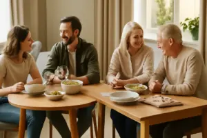 Tavolo rotondo o rettangolare per la zona living: quale forma rende più semplice la convivialità