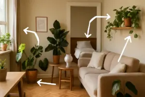 Come disporre le piante nei diversi ambienti di casa? Un trucco per mantenerle sane e decorative