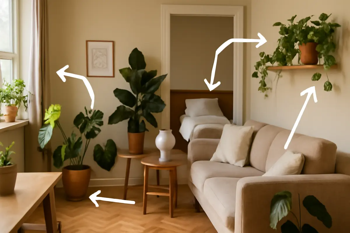 Come disporre le piante nei diversi ambienti di casa? Un trucco per mantenerle sane e decorative