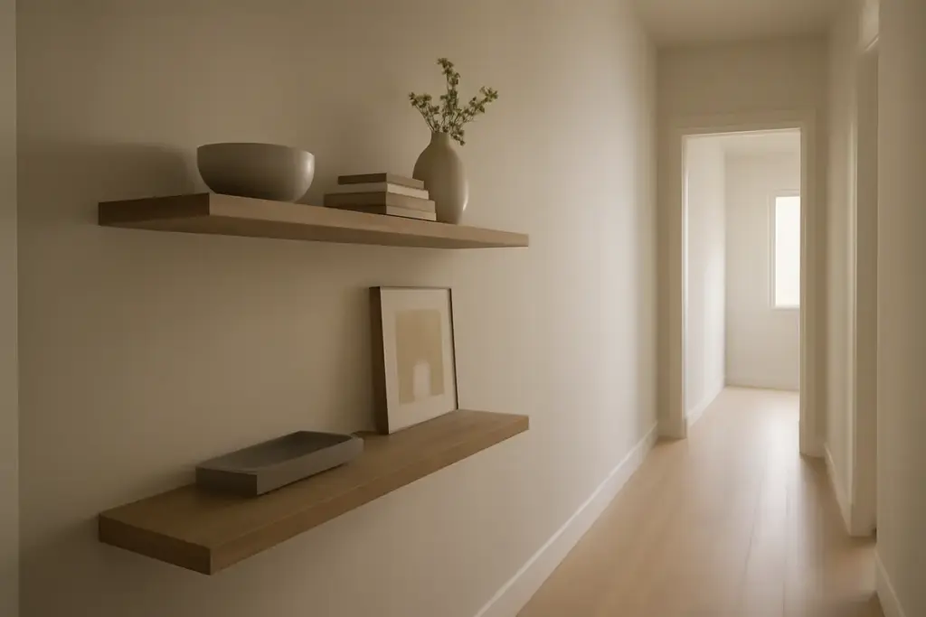 Mensole sospese e design minimal: perché sono la scelta ideale per valorizzare il corridoio