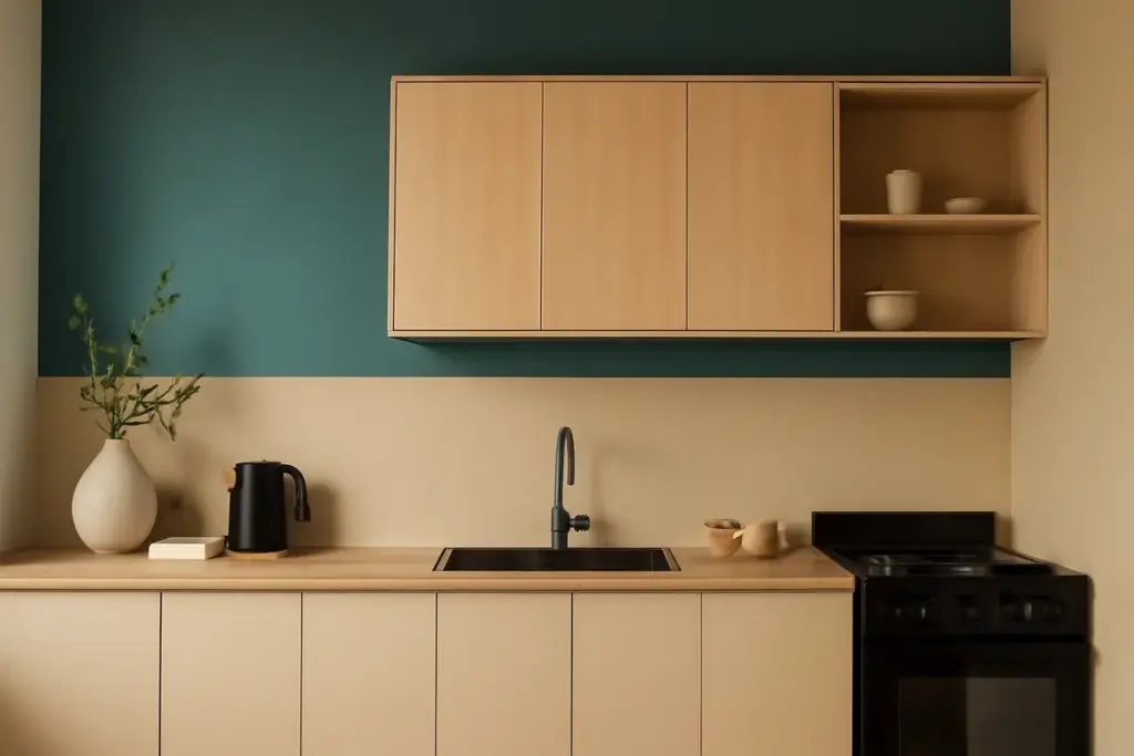 Tendenze colori pareti per cucina contemporanea: la combinazione che evita l’effetto anonimo